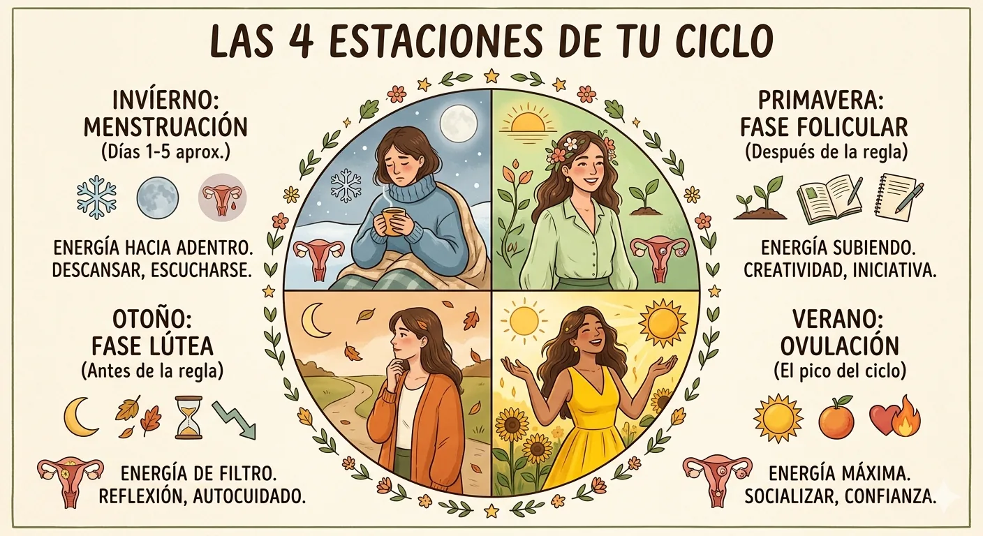 las cuatro estaciones de tu ciclo
